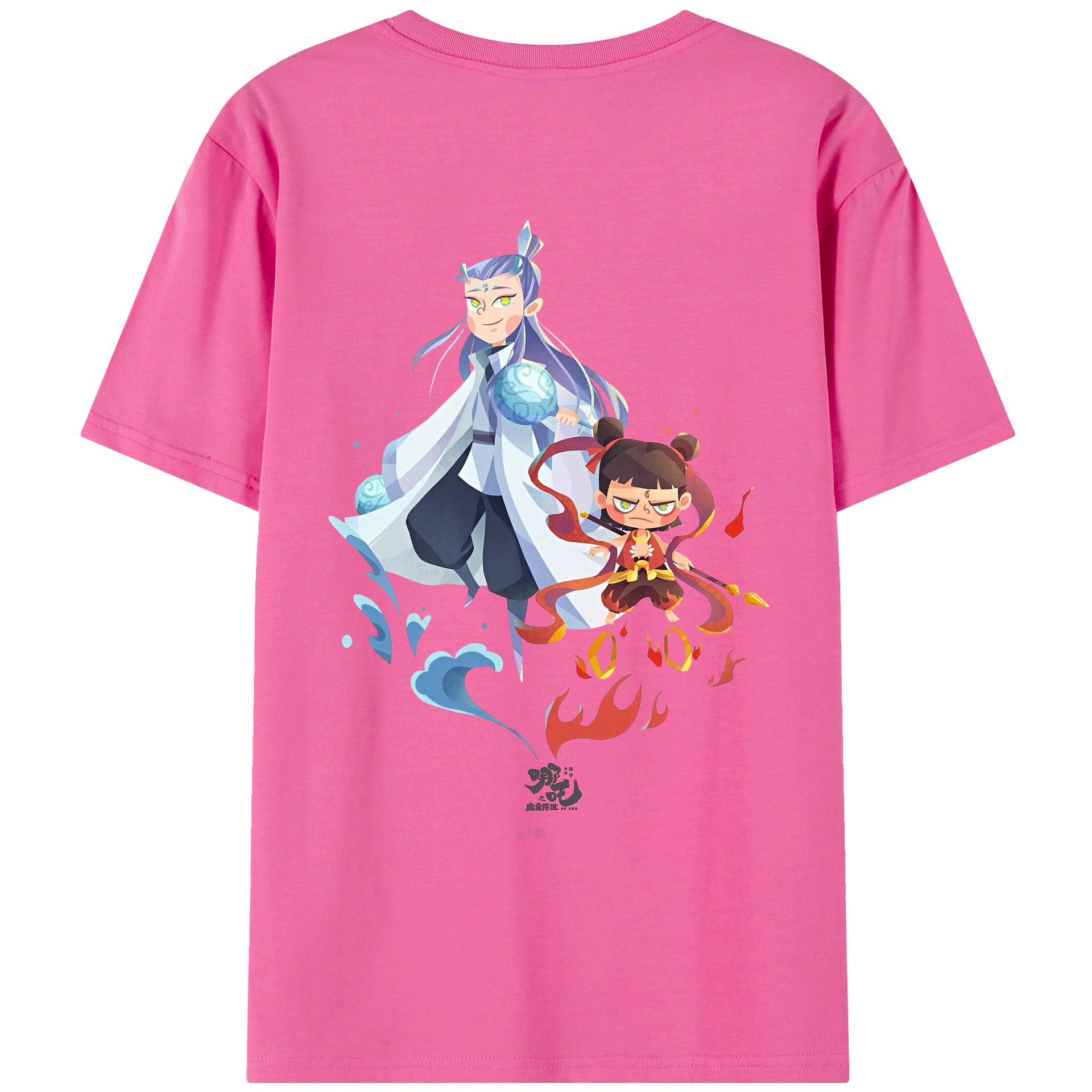 （画像用） Ne Zha 2 ナタ 魔童の大暴れ レディース半袖Tシャツ(バックプリント)